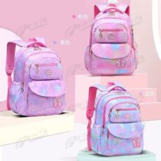 Mochila Escolar Infantil Princesa Rosa Com Estojo Interno Cod. GX10-8839