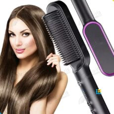 Escova alisadora de cabelo elétrica para mulheres