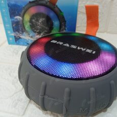 Caixa De Som Bluetooth À Prova D'água Leds Rgb Recarregável Bt236