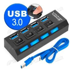 Hub cabo usb 3.0 extensor 4 portas high speed hd pen drive LE-4052