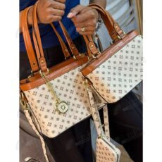 Conjunto de Bolsas LACE LORE Estampa Luxuosa Bolsa Grande Média e Pequena HQ-20658