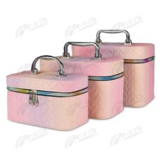 Kit 3 Necessaires Feminina Maleta Caixa Organizadora C.8014-9
