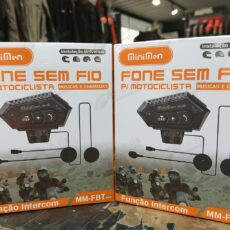 Intercomunicador Bluetooth Minimen MM-FBT - Comunicação Segura para Motociclistas