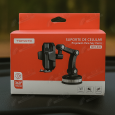 Suporte Universal Com Ventosa Ajustável Em 360° Para Carro