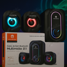 Caixa De Som Gamer 2.1 Bluetooth Usb Pc, Tv