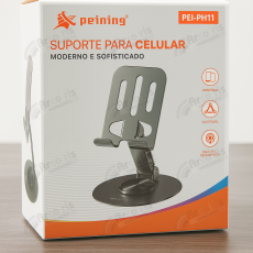 Suporte Apoio De Mesa Para Celular Alumínio Giratória 360°